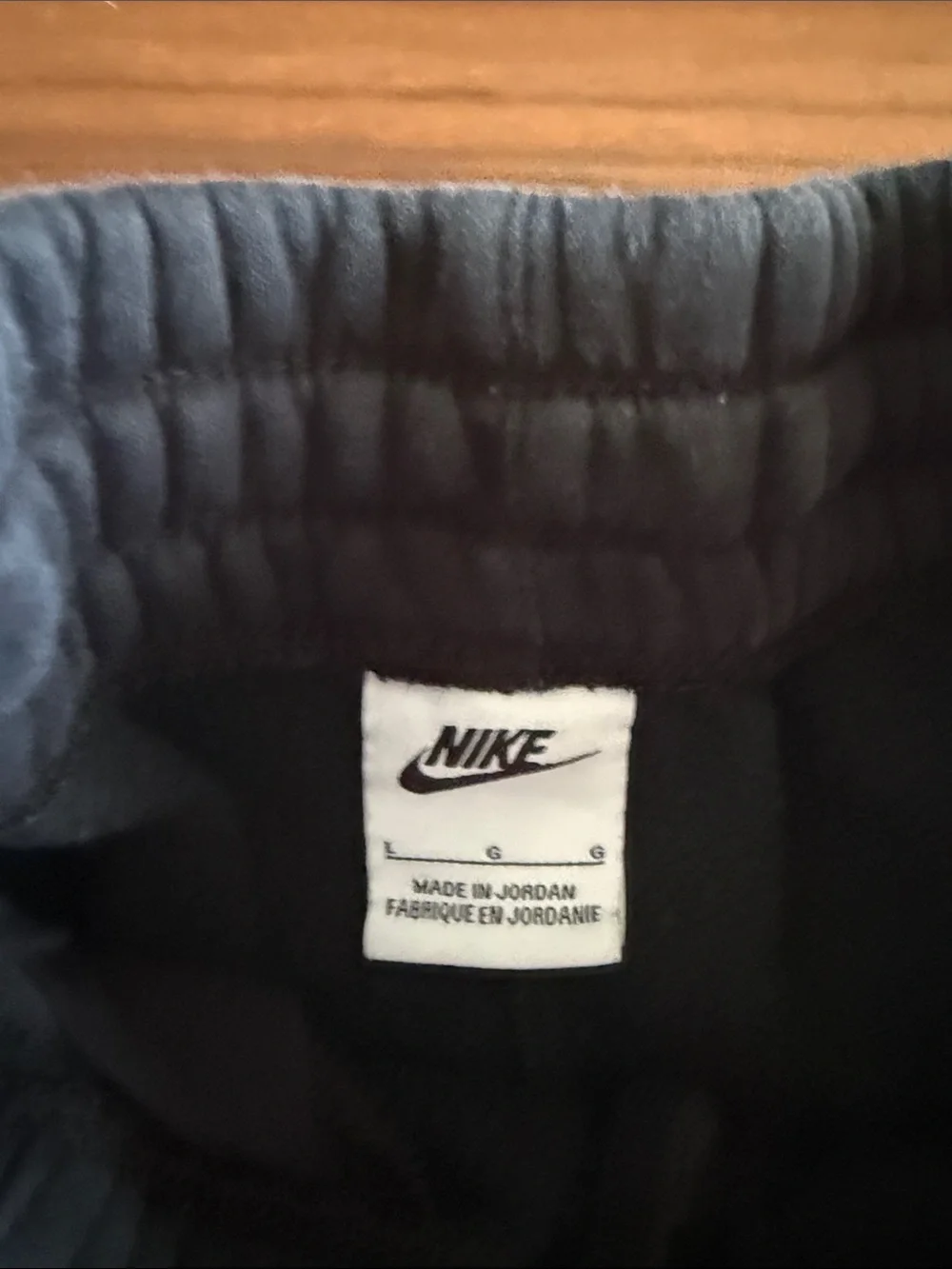 Nike Kids Two-Tone Sweatpants – Black & Light Gray with Multicolor Logo